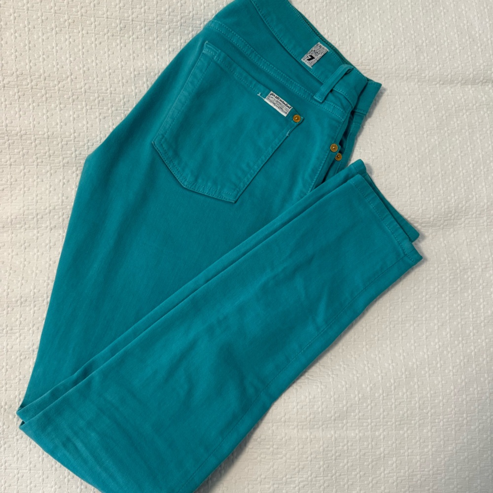 Seven Turquoise Skinny Jeans